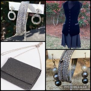 dance formal evening party homecoming dresses accessories velvet sparkle jewelry